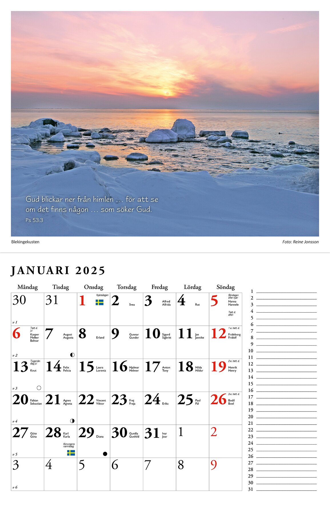 Naturkalender 2025 - Reine Jonsson