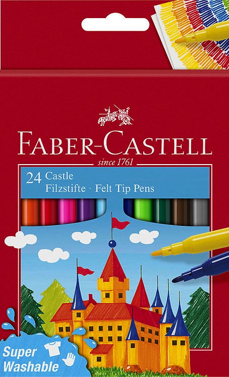 Fiberpenna barn - 24 st - Faber castell