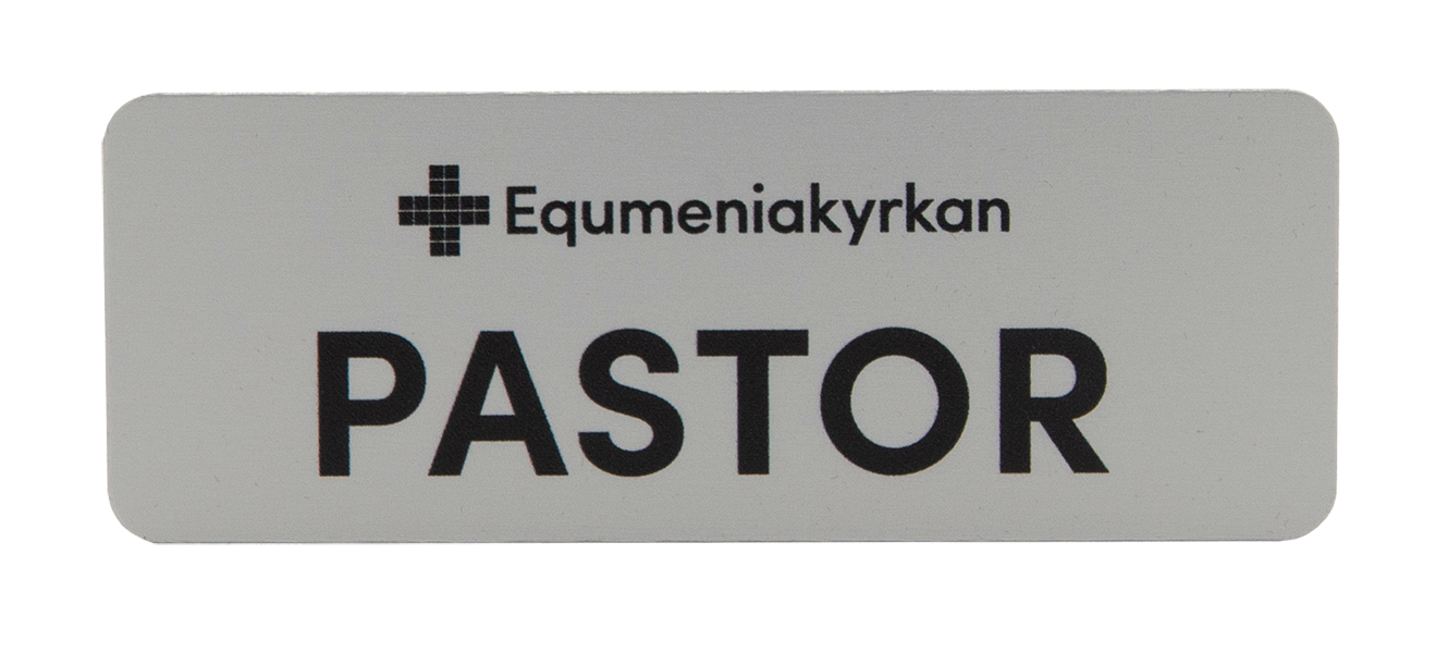 Skylt - Pastor - Equmeniakyrkan