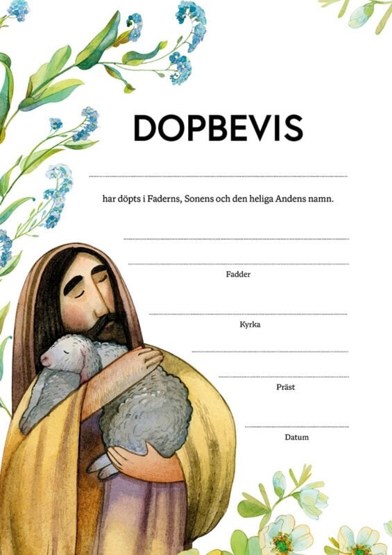 Dopbevis – Jesus herde