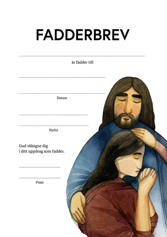 Fadderbrev – Jesus välsignar