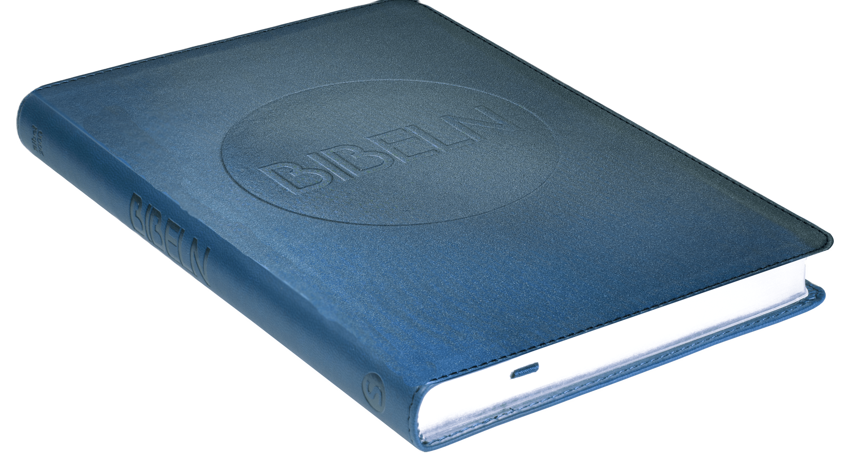 Bibel 2000 Slimline - Blå konstskinn