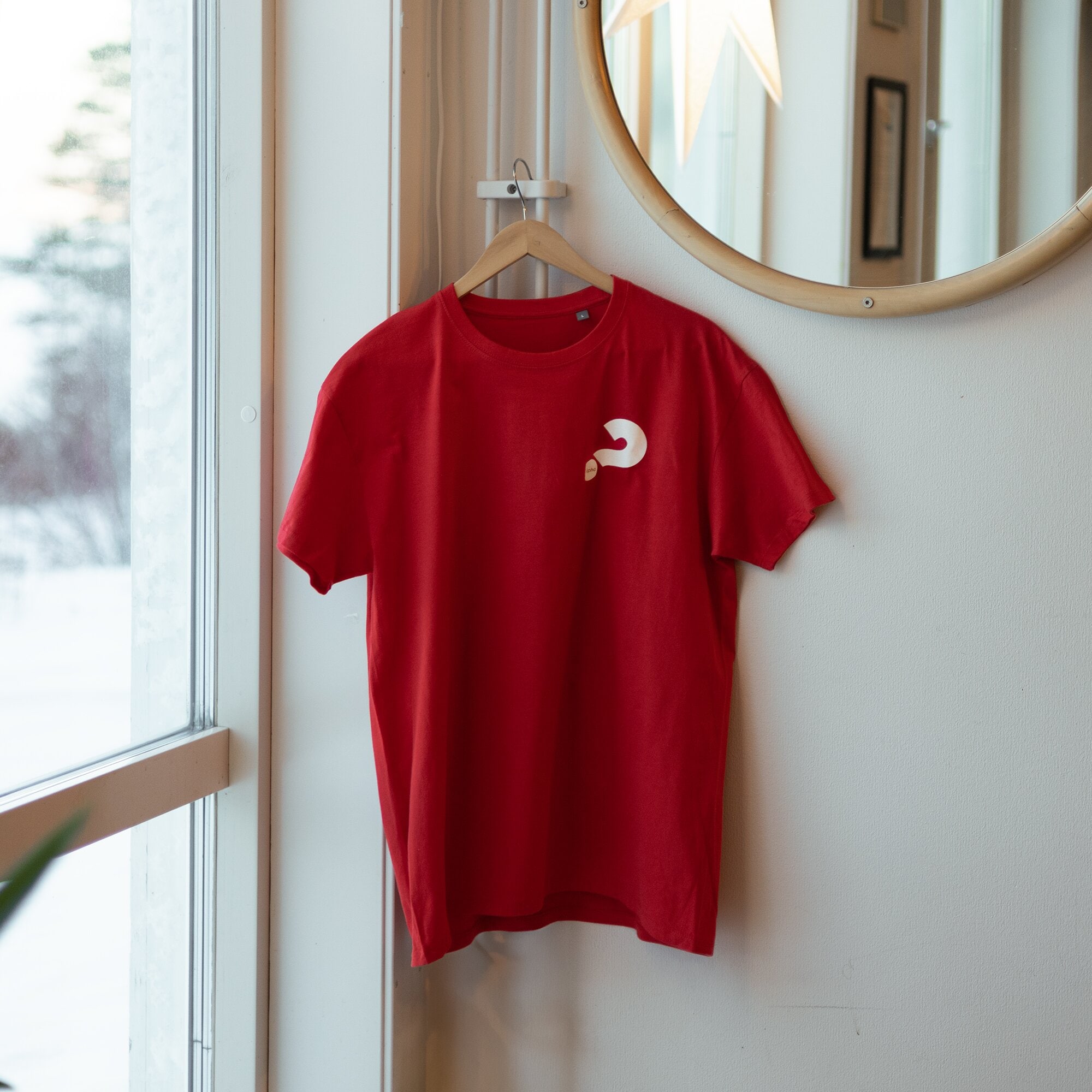 T-shirt - Unisex, röd, Alpha för alla