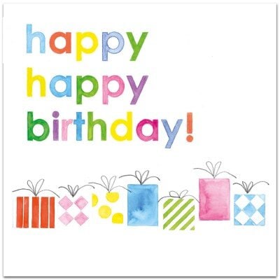 Dubbelt kort – Happy happy birthday - paket