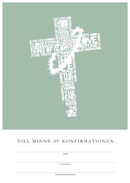 Konfirmationsminne - Korset - Svenska kyrkan