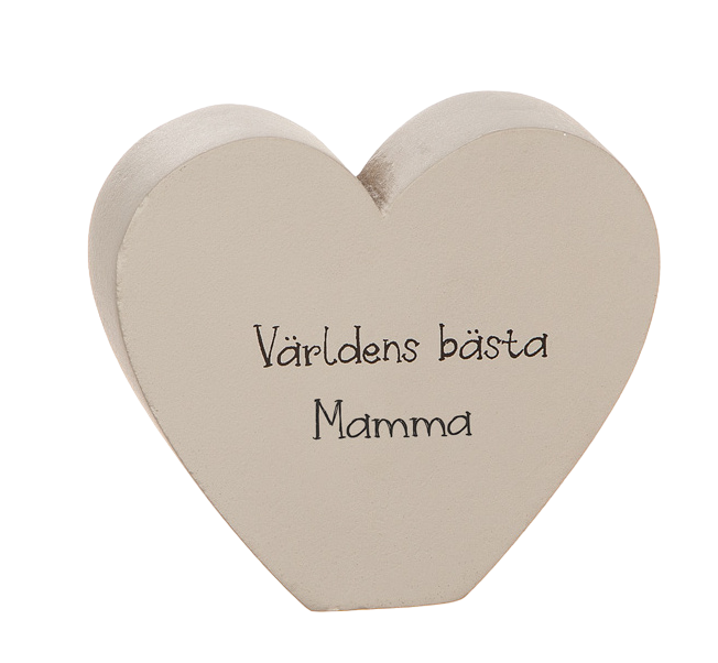 Stående hjärta - Världens bästa mamma