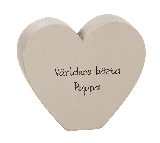 Stående hjärta - Världens bästa pappa