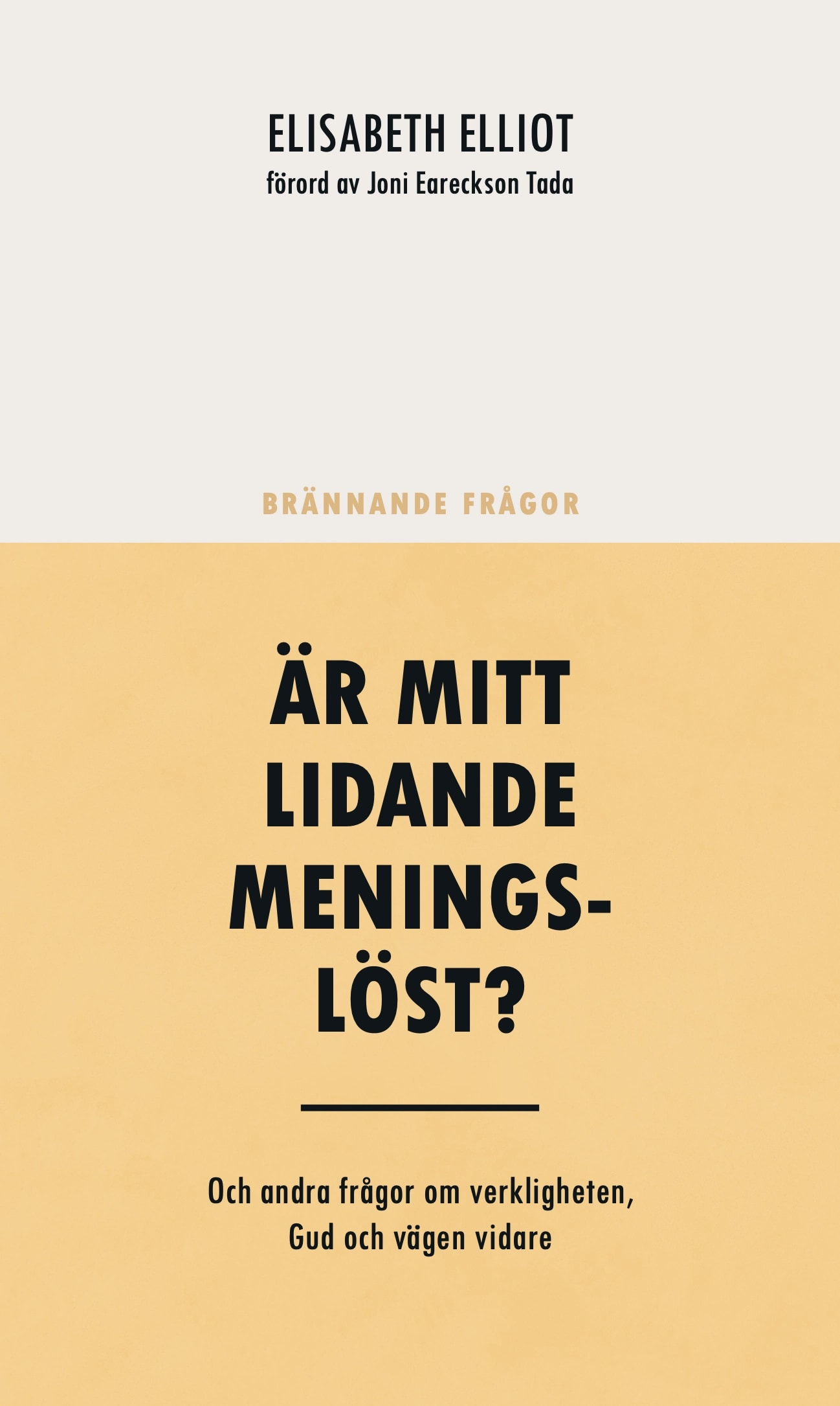 Är mitt lidande meningslöst? : och andra frågor om verkligheten, Gud och vägen v