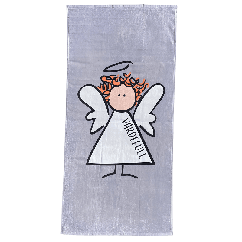 Badhandduk – Ängel - Grå
